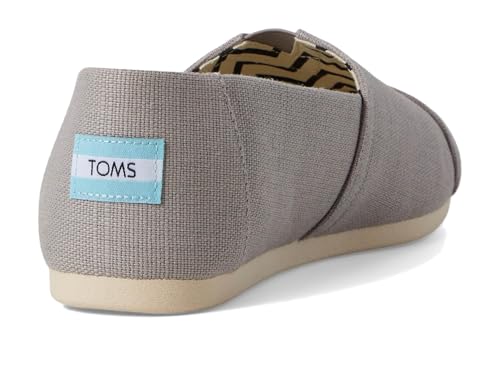 Image of TOMS Women's Alpargata Classic Slip-On Espadrille, Textile Upper, Morning Dove Heritage Canvas, 11
