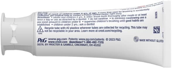 Miniatura 3 de Crest 3D White Stain Eraser - Pasta de dientes blanqueadora de dientes, menta pulida, 3.1 onzas, paquete de 2