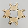 100pcs Mini Crab Wood Cutouts DIY Crafts Crab Unfinished Wooden Tags Ornaments for Wedding Birthday Summer Ocean Sea Theme Party Decoration #4