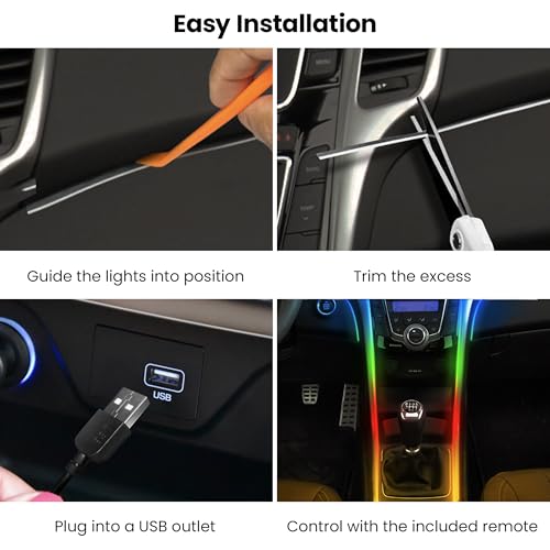 Image of Feit Electric LED Light Strip Color Changing Strip Lights - Dimmable RGB USB with Remote - 5 ft