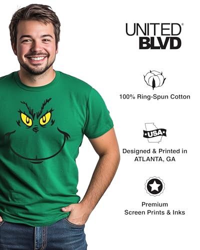 Unisex Christmas Face T-Shirt for Adults Holiday Crewneck Short Sleeve Smiley Graphic Cute Vacation Tee2