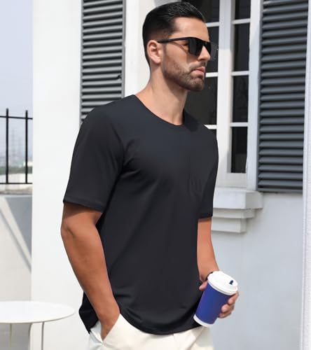 EKLENTSON Men's Cotton Pocket T-Shirts Short Sleeve Summer Tee Shirts Crew Neck Lightweight Basic Tees Casual Plain Tops3