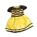 Almencla Poupée Abeille Vêtements 18" Poupée Américaine Robe Chapeaux Halloween Costume - Jaune