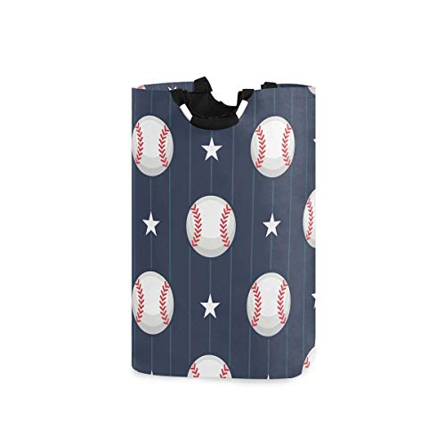 DOMIKING Laundry Storage Basket Basketball Baseball Sport Laundry Hamper Collapsible Organizer for Kids