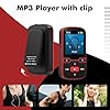 64 GB Lettore MP3 Bluetooth 5.3 con clip, lettore musicale sportivo HiFi, schermo da 1,5 pollici con pulsanti fisici, radio FM/contapassi/registratore vocale, pesa solo 28 g, scheda TF fino a 128GB