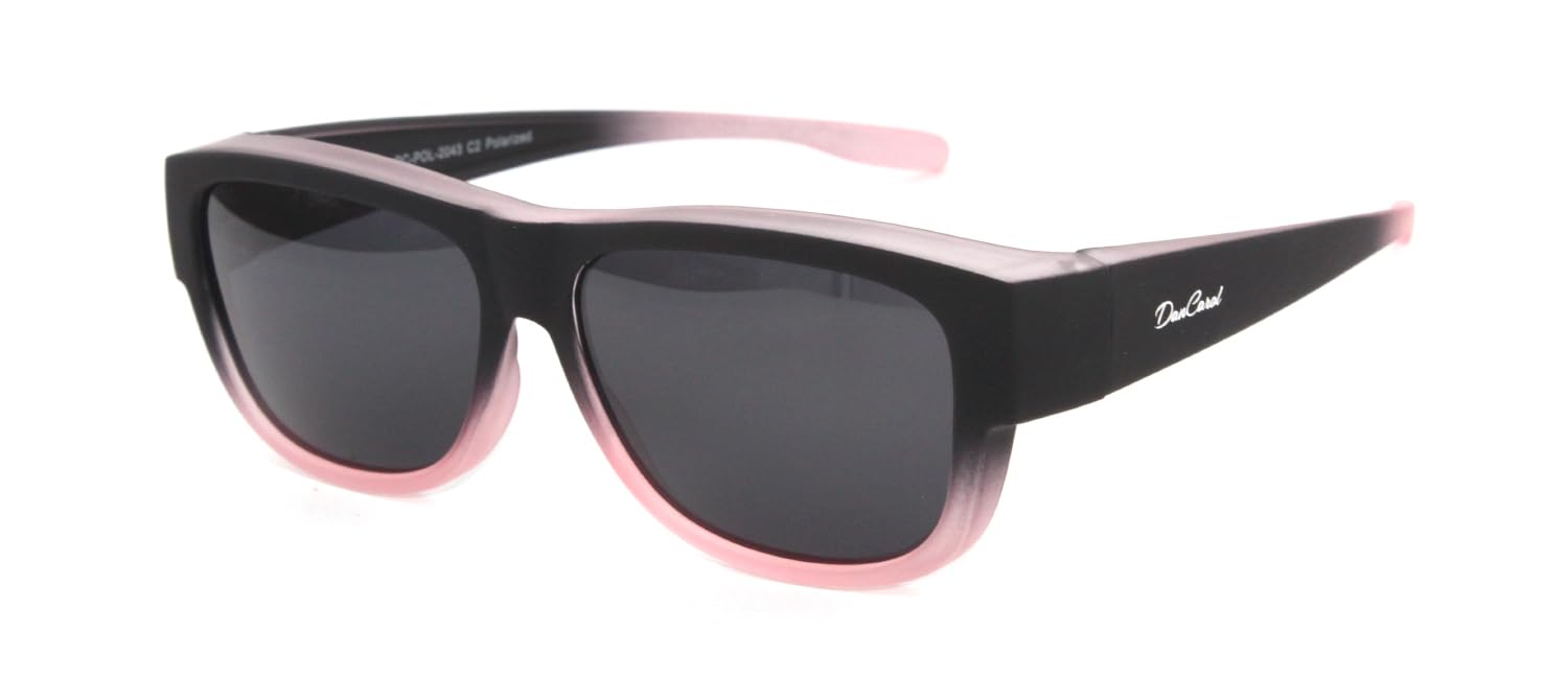 DanCarol DC-POL-2043-C5-Pink-(C2)-Für Schmales Gesicht Die Überbrille, ideal für Brillenträger -mit Polarisierte Gläser