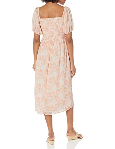 Robe longue manches bouffantes Tommy Hilfiger rose imprimé fleuri femme 44 - 2