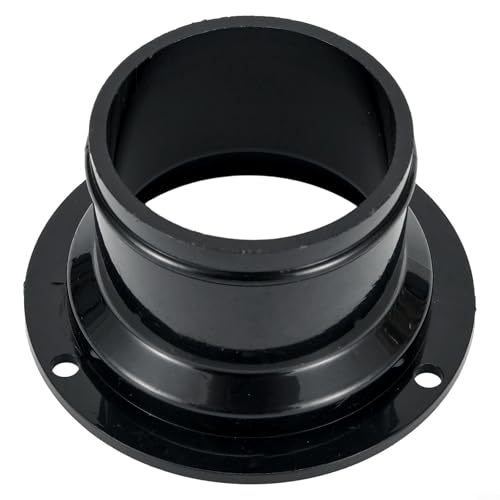 Kanalverbinderflansch, Kanalverbinder, runder Flansch, ABS-Kunststoff, Lüftungswandflansch für Trockner, Dunstabzugshaube, Badezimmerventilatorkanal (50 mm)