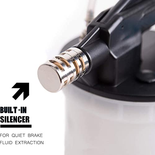 Oulaiz Vacuum Brake Bleeder Air Brake Bleeder Kit With 2L Brake Fluid Extractor And 1L Refilling Bottle, Pneumatic Vacuum Bleeder Tool Kit For Auto Car Truck Use #TOP2