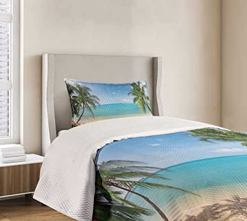 Colcha para dormitorio de verano Ambesonne estilo playa tropical 7