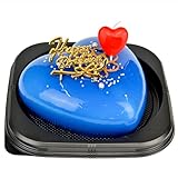 魔法洋菓子店ソルシエ 誕生日ケーキ 青い ハート グラサージュショコラ 2人～4人分 380g 【バースデー飾り付】 スイーツ ギフト