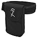 Woofhoof MEDIUM BLACK On the Leg Cell Phone Mobile Holder for the Leg/Calf - for Equestrian, Jogger, Hiker or Motorcycle, fits Phone Size 5.5" x 3" x 0.75"