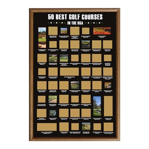 EIHFHIE Golf Gifts for Men - Golf Christmas Gifts - Golf Gifts for Men Unique - Golf Gifts for Dad, Dad Golf Gifts op 50 Golf Courses List Scratch Off Poster, Unique Golf Gifts for Dad or Men Golfers