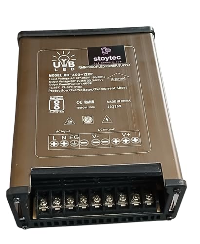 Image of 12V DC Power Supply 400W 33A RAIN Proof SMPS 240V AC to 12V DC Converter for LED Panels,CCTV