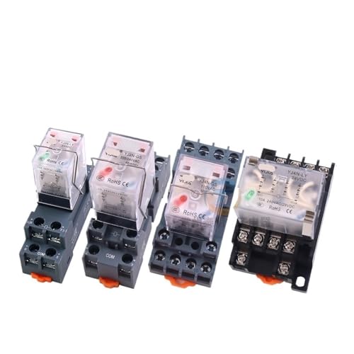 Relais intermédiaire 8 broches YJ2N 5A embase de commande 220V AC