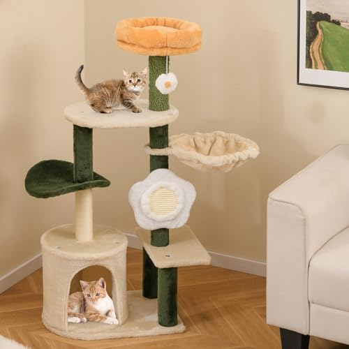 PETSITE Cat Tree Flower 45 in Multi Nivel miniatura 2