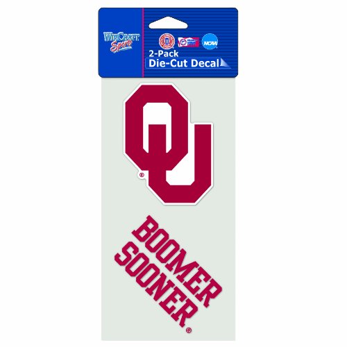 NCAA Oklahoma Sooners 2-Piece Die-Cut Decal, 4