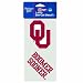 NCAA Oklahoma Sooners 2-Piece Die-Cut Decal, 4" x 8"