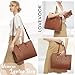 LOVEVOOK Laptop Bag for Women,Vintage Tote Bag for Work,Waterproof Handbags Shoulder Bag,Leather Office Computer Bag
