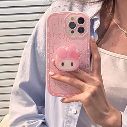 Deavon Compatible With Iphone 13 Pro Max Case Cute Kawaii Cartoon Anime Cute Pattern Tpu Soft Case With Grip Stand For Women Girls Iphone13 Pro Max Cute 6.7 Inch Case (Pink) #TOP2