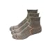 Columbia Mens Walking Socks Quarter 6 Pair, Grey, Mens 6-12 Shoe Size