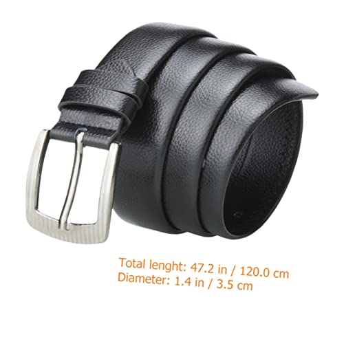 FRCOLOR Men Adjustable Waist Belt Imitation Gentlemen Belt for Daily and Professional Wear Versatile for Jeans Shorts and Trousers Durable Buckle Random2