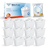 Watus Filtro, Para Cartuchos Brita Filtro/Brita Maxtra Pro/Maxtra Plus, Fabricados en Alemania, Reducen el Plomo, El Cloro, Los Metales Pesados ​​y La Cal en El Agua (12)