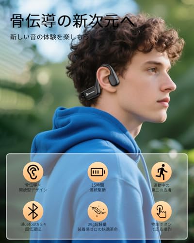 Slopow 骨伝導イヤホン K08 の商品画像 1