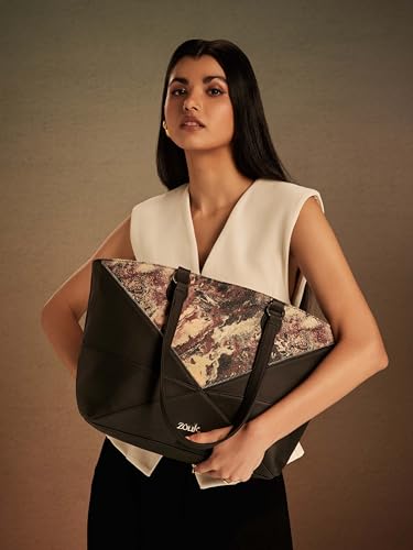 Image of ZOUK Rhea Kapoor Tote Bag - | Elegant Vegan Leather Tote for Women |