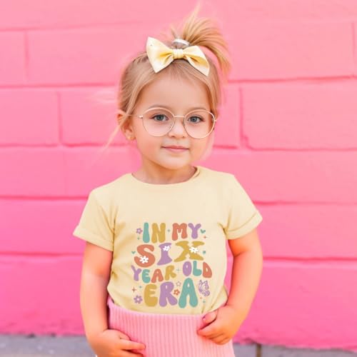 Image of Girls Birthday Shirt 2nd 3rd 4th 5th 6th Girls B-Day Outfits Mermaid Theme Cotton Short Sleeve Tee Tops