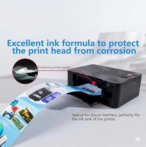 Image of Dtron 001 /003 Compatible Refill Ink 5x70mls for Epson L3150 L3110 L3100 L3151 L3152 L1110 L3115 L3116 L3156 L4150 L6170 L4160 L5190 L6190 L6179 Printers (Black-2 Colour-3) Pack of 5