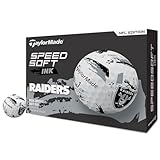 TaylorMade Golf Speed Soft Ink NFL Las Vegas Raiders Dozen