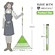 ORIENTOOLS Garten Laubrechen, Garten Rechen für Rasen Laub mit Faltbarer Griff 120 bis 165 cm Rechen 22 Starke Zinken Kunststoff Kopf Strauch Rechen Hellgrün