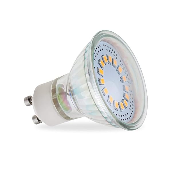 SEBSON Einbaustrahler Bad IP44 Alu Chrom inkl. GU10 LED Lampe 3,5W - Unterputz Decken Einbau Rahmen rund Lochdurchmesser… – Bild 5