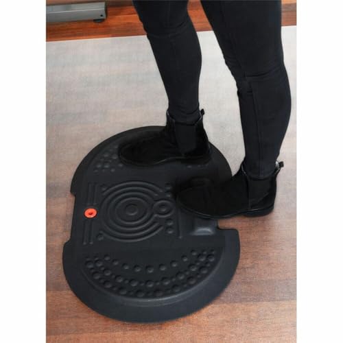 Image of System 4000M Lite Ergonomic Anti-Fatigue Floor Comfort Standing Mat for Standing Desks and Sit to Stand Workstations, Easy Clean, Durable, Home and Office Use, 20 inch x 30 inch, Black