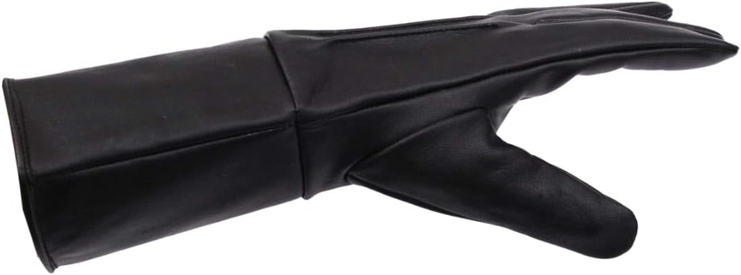 Men's Medieval Renaissance Cosplay Unlined Gauntlet Genuine Leather Costume Gloves
