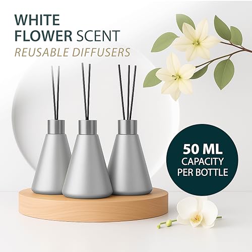 Difusores de varillas Mega Handles 3 uds aroma flor blanca 50ml miniatura 6