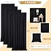 Black Backdrop Curtains 20x10 FT Polyester Photo Backdrop Drapes for Wedding Birthday Party Background Decoration 4 Panels 5ft x 10ft