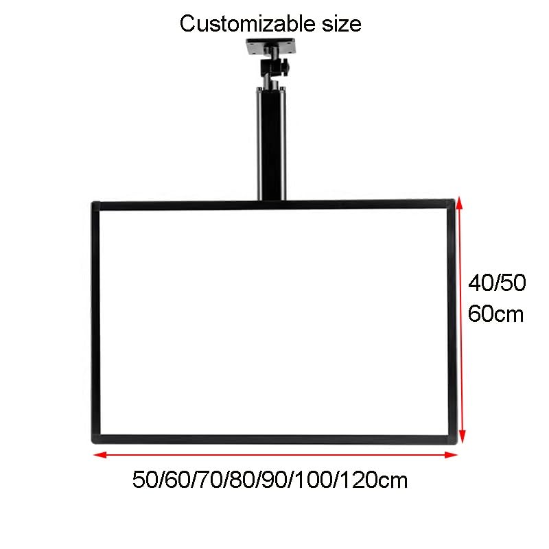 Pannello luminoso per menu retroilluminato a LED, cartello pubblicitario per esterni a LED, pannello luminoso per display con asta telescopica, pannello luminoso a LED con cornice a scatto ultrasott