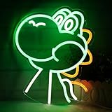 Dinosaurs Neon Signs Green Led Anime Neon Lights Kids Neon Signs for Game Room Living Room Bedroom Man Cave Decor Children Teens Boys Gifts for Anime Lovers 12 * 13IN