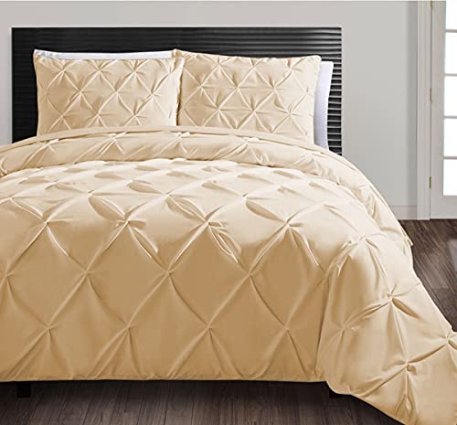 Funda nórdica de algodón egipcio de 600 hilos beige para cama doble 2