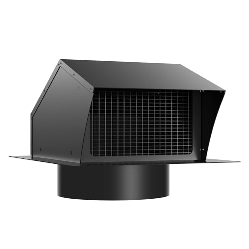 Roof Vent Cap 10 Inch Removable Rooftop Black Exhaust
