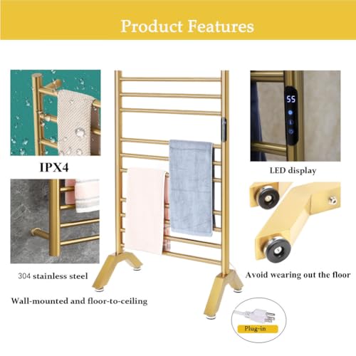 Porte-serviettes chauffant salle de bain 10 barres programmable - 4