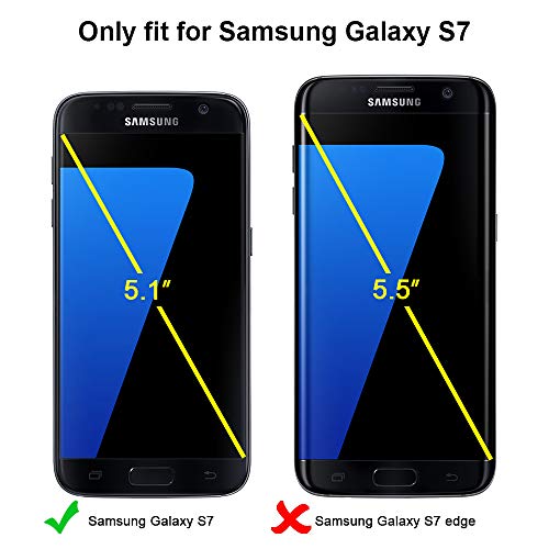 Tocol 3 Pack For Samsung Galaxy S7 - Screen Protector Tempered Glass Hd Clarity Touch Accurate 9H Hardness Easy Installation Tray #TOP2