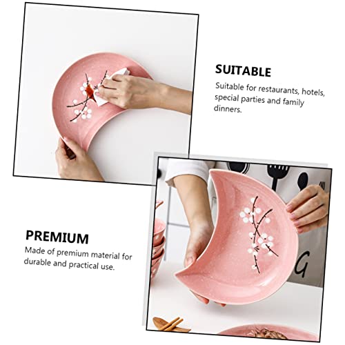 Set 2 platos de cerámica estilo japonés para sushi miniatura 4
