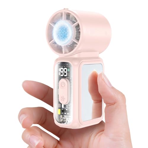 W & O Handheld Mini Fan with Semiconductor Cooling,Speed (1-199)