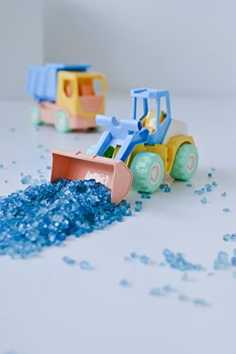 ELFIKI Auto,Radlader Spielzeug, Biospielzeug, TECH Truck, Bio Kunststoff, Kinderspielzeug, Sandspielzeug für Innen und Außen, Spielzeug für Kinder ab 1 Jahr