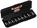 VIM Hand Tools Stubby Hex Drive Set, 9 piece SAE / 1/4-Inch square drive hex drivers