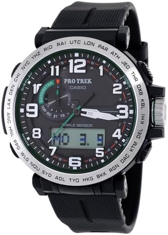 Casio Relógio Ana-Digital Pro Trek Tough Solar Ecológico Resina