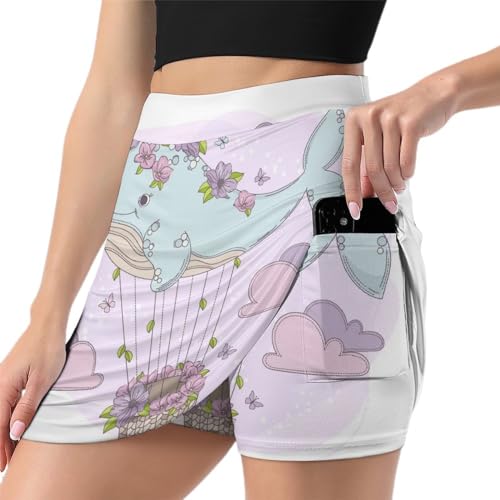 Jupe de tennis athlétique premium en tissu extensible pour femme